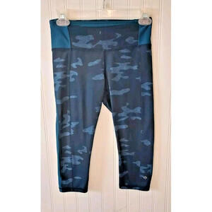 Lululemon Leggings Women's 4 Blue Black Camouflage Skinny‎ Leg Ankle Performance